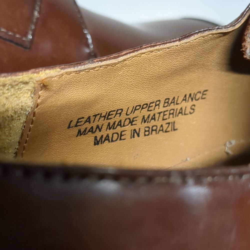 Men's Stacy Adams Brown Leather Monk Strap Dress Loafer Dress Shoe Size 9, NWOT - Picture 3 of 6
